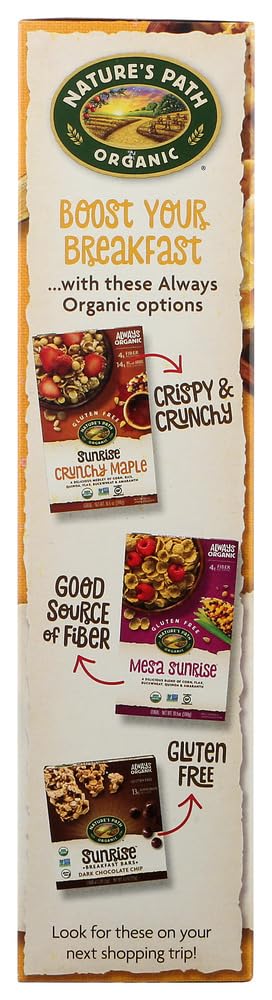 10.6 oz(Pack 2) Nature's Path, Organic Sunrise Crunchy Honey Cereal