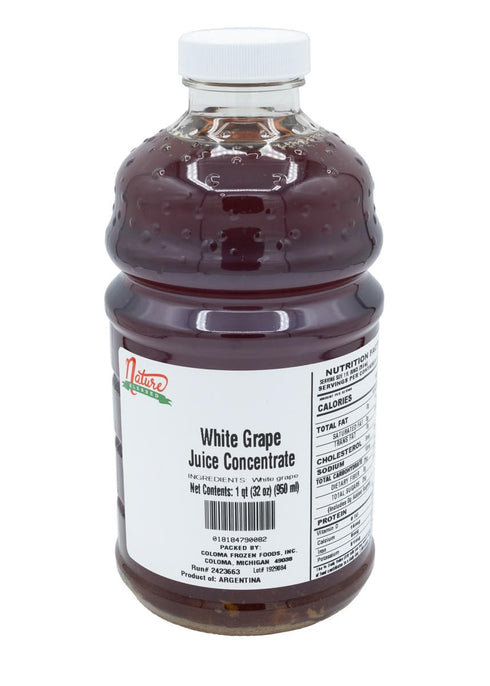 Nature Blessed 100% Pure White Grape Concentrate - 1 Quart (1/32 fl