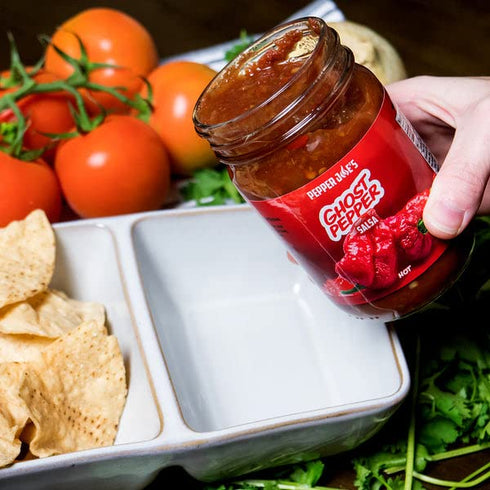3-Pack Set 12 Pepper Joes Hottest Salsa Variety Carolina Reaper, Ghost, and Scorpion Salsa Ounce Spicy Salsa Jars Gift