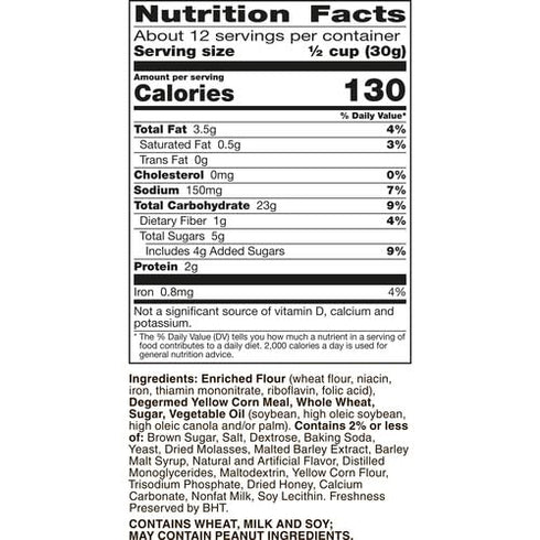 Chex Mix 13.5 oz Honey Nut Sweet and Salty Snack Mix, Snacks, Family Size