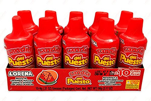 Lorena Sandia Del Puesto Watermelon Candy, 10 Count