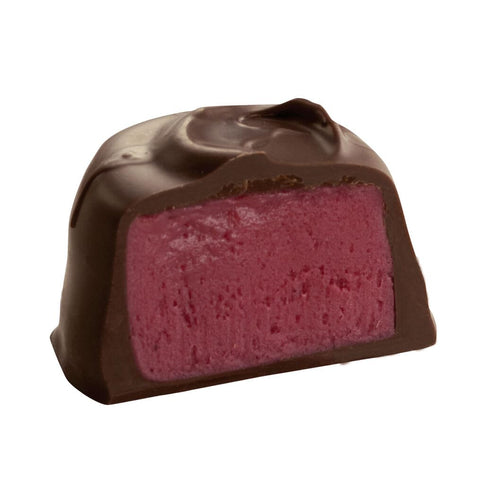 1lb See's Candies Dark Raspberry Cream Lavender Wrap