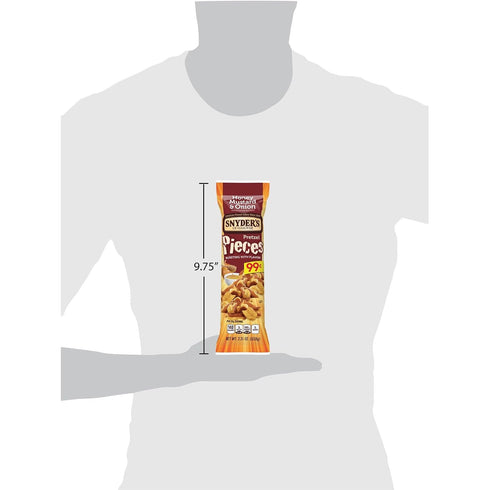 3.25oz (Pack 9) Snyder's Of Hanover Honey Mustard & Onion Pretzel Pieces, Bag