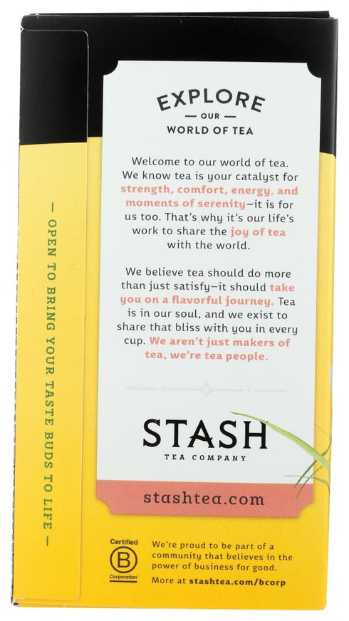 Stash Premium Herbal Tea - Caffeine Free Peppermint - Pack of 2