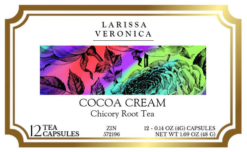 Larissa Veronica (12 572196) 3 Pack Cocoa Cream Chicory Root Tea (Single Serve K-Cup Pods) pods, ZIN: