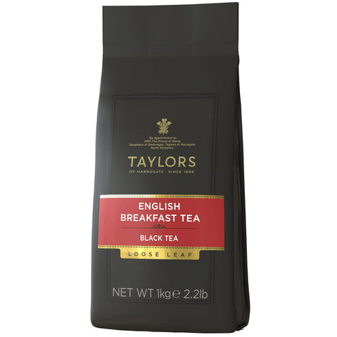 Taylors of Harrogate English Breakfast, Black Tea, Loose Leaf, 1 Kilo Bag|2.2lb