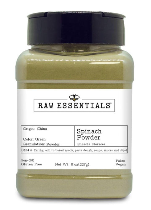Raw Essentials Dried Spinach Powder - Smoothie Powder- Add to Baked Goods,