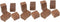 3pcs Red Wine Brewing Oak Chips Blocks for Home Winemaking Wine Flavor