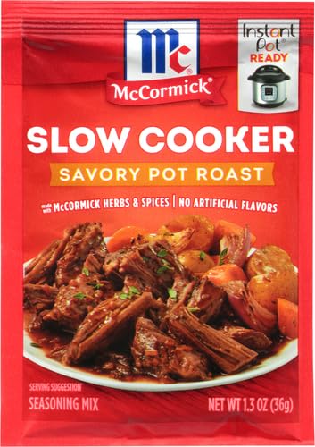 1.3 Oz (Pack 4) McCormick, Slow Cooker Savory Pot Roast Seasoning Mix