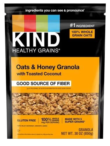 Granola, Oats & Honey 30 oz Clusters with Toasted Coconut Gluten Free,-
