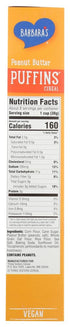 11-Ounce (Pack 6) Barbara's Bakery Peanut Butter Puffins Cereal, Boxes