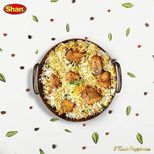 Shan Sindhi Biryani Seasoning Mix, 60g - Spice Packets for Hot and Spicy Meat Pilaf (Pack of 6)