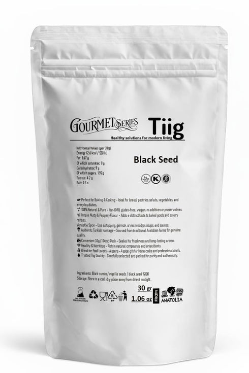 30g (1.06oz) Ground Black Cumin Seeds (Nigella Sativa) | Natural Tangy Spice | Authentic Turkish & Mediterranean