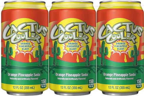 Cactus Cooler 12 Oz (6 Pack) Orange Pineapple Soda