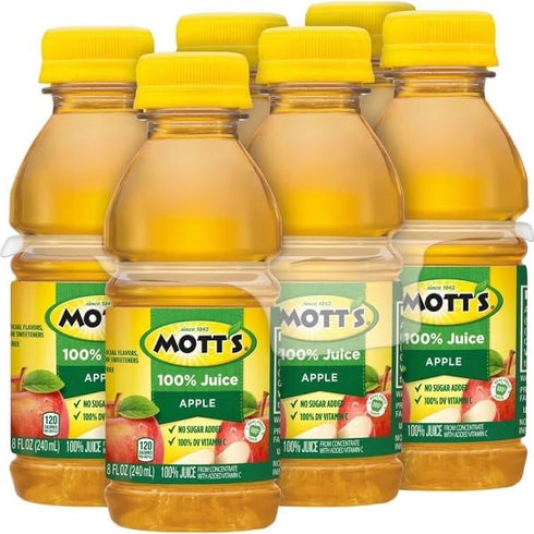 KD Chocolates 100% 6pk/8 oz Motts Original Apple Juice - fl Bottles