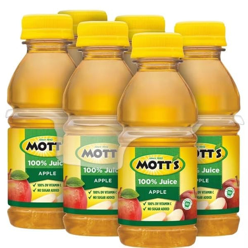 KD Chocolates 100% 6pk/8 oz Motts Original Apple Juice - fl Bottles