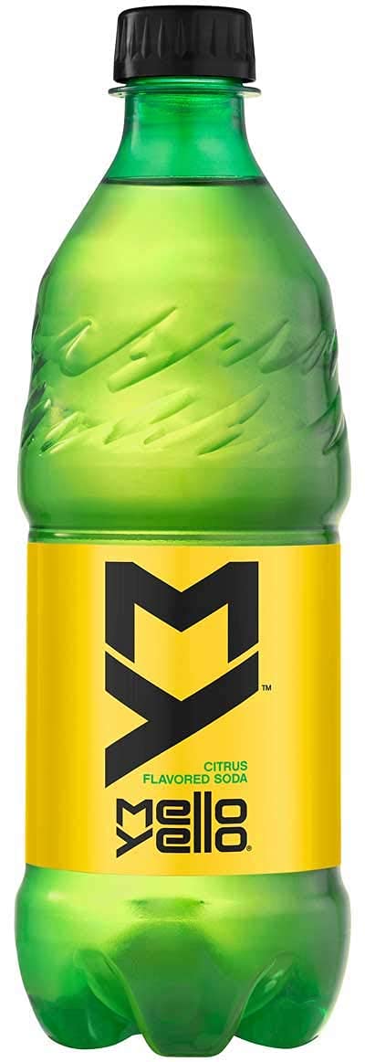Mello Yello 20oz (Pack 8, 160 Oz) Soda Citrus, Bottle of Total