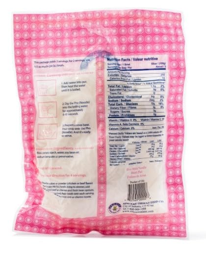 AQPRO (16 Oz) Rice Noodles Pho Noodles, Rice Noodles,Pho Noodles Vietnamese, Gluten Free, Non-GMO, No Preservative