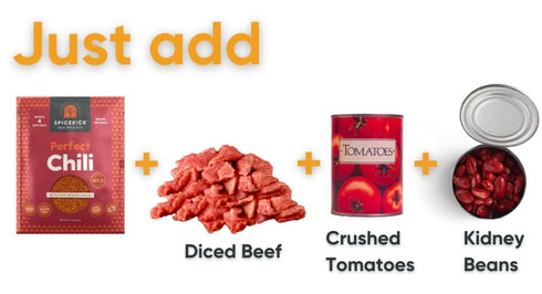 (4 Pack) Packets, Spicekick Chili Seasoning Kit Mix | Gluten Free Chili Seasoning Mix Spices to Add to Chili