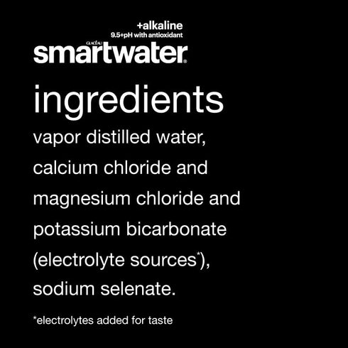 1L 6pk Smartwater alkaline with antioxidant
