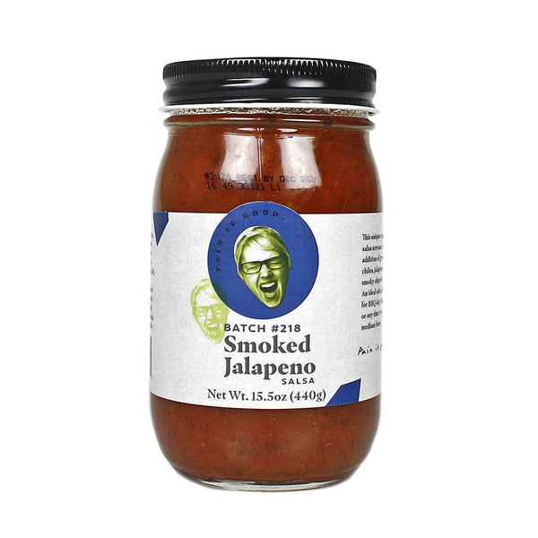 Pain is Good - Smoked Jalapeno Salsa - 15.5 Ounces- Made in USA with Cayenne