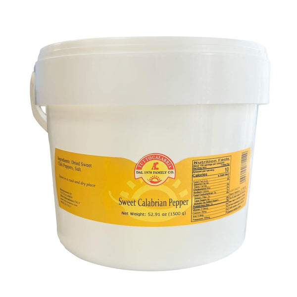 TUTTOCALABRIA Chili Powder, Calabrian Sweet/Mild Chili Pepper Powder, Bulk Tub, 52.91 oz