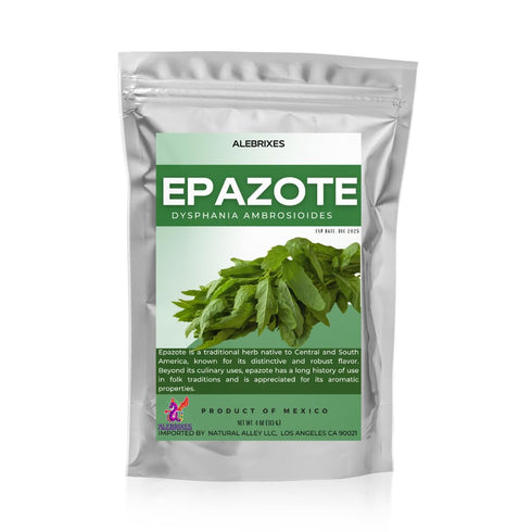 Alebrixes Dried Epazote Leaves 4 oz (113 G) | 100% Natural Hoja de Epazote Aromatica | Resealable Bag Imported from
