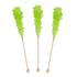 72 Pack Green Rock Candy Sticks Watermelon Flavor, Bulk Individually Wrapped Sugar Crystals for Party Favors, Weddings