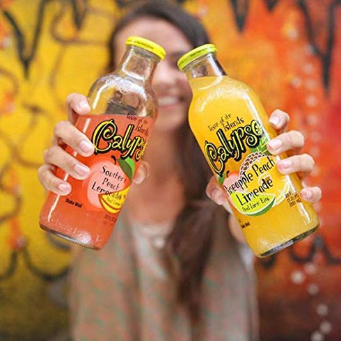 Calypso 16 6 Pack Lemonades Ounce Glass Bottles (Pineapple Peach Limeade)
