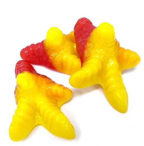 Gummi Gummies Fruidles Chicken Feet Candy, Delicious Peach Fruit Flavors (Half-Pound)