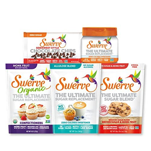 8oz Swerve Organic Trio- Granular, Brown and Confectioners