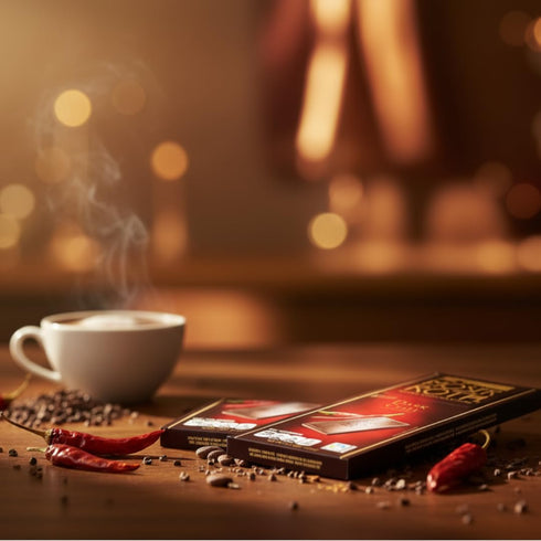 Generic 3 Pack (15 Dark Chili Chocolate Bars Mini Bars Total) Premium Dark Chocolate with a Hint of Chili Individually