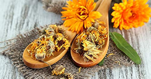 Calendula Flowers Whole, 4oz Resealable Bag, 100% Raw from Egypt, Herbal Tea