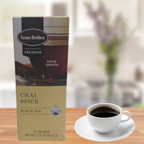 Farmer Brothers 2/25 Premium: Chai Spice Hot Tea - ct boxes