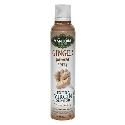 Mantova Spray Ginger Extra Virgin Olive Oil, 8 Ounce