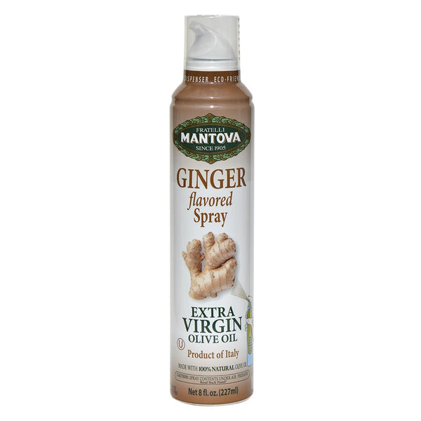 Mantova Spray Ginger Extra Virgin Olive Oil, 8 Ounce