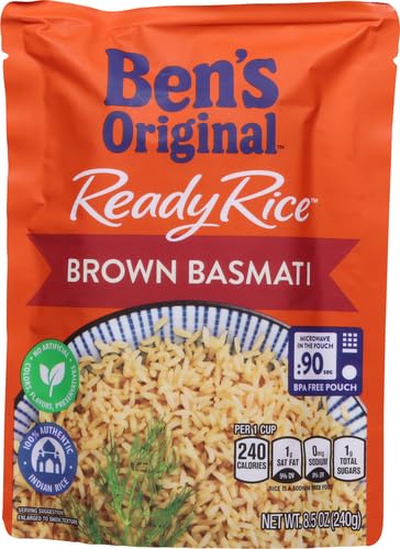 by BEN'S ORIGINAL 8.5 oz BEN'S ORIGINAL Ready Rice Brown Basmati Rice, Easy Side Dish, Pouch