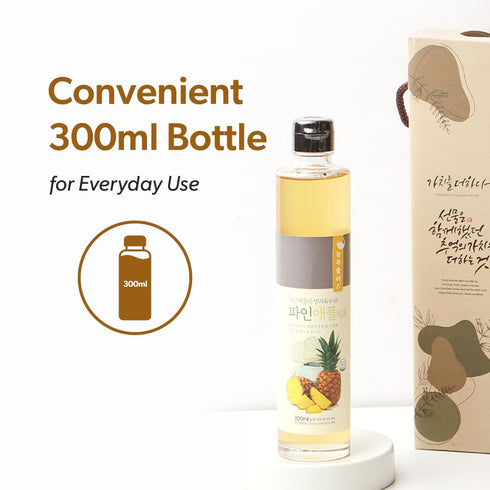 300ml (10 oz) NONGBU PLUS Korean Fermented Pineapple Vinegar Juice, Salad Dressing, and Cooking Vinegar