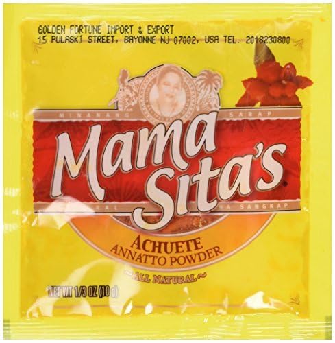 Mama Sita's Achuete Annatto Powder, 1/3oz (10g), 6 Pack