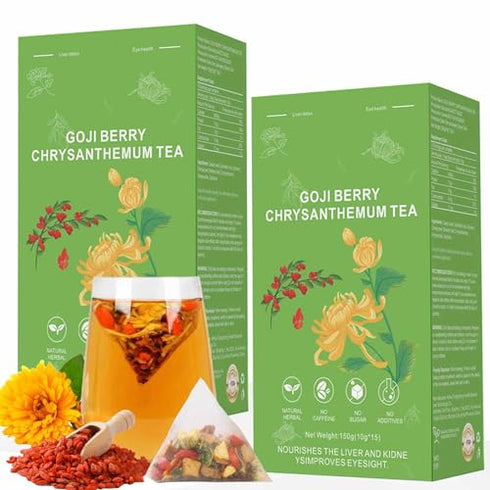 Goji Berry Chrysanthemum Tea, Dandelion Wolfberry Tea for Liver Health, Liver Detox