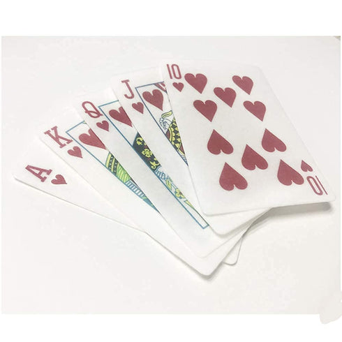 PRE CUT 34x Poker Chips Mix Casino Royal Flush Gambling Edible Rice Paper Wafer Card Toppers