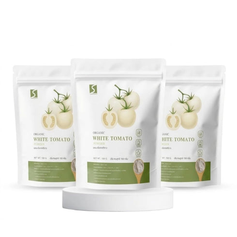 Generic (Pack of 3) White Tomato Powder Rare Dehydrated White Tomato Flour for
