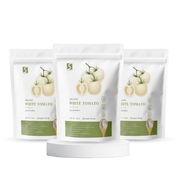Generic (Pack of 3) White Tomato Powder Rare Dehydrated White Tomato Flour for