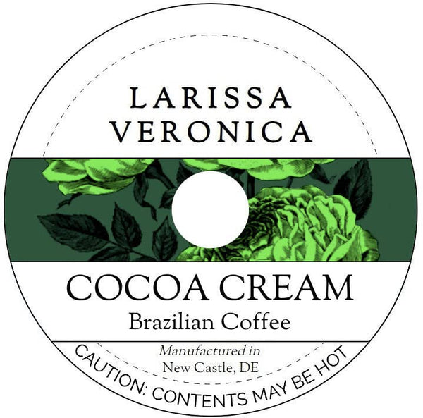 Larissa Veronica Cocoa Cream Brazilian Coffee (Single Serve K-Cup Pods) (Gourmet, Naturally Flavored, Whole