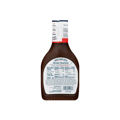 16 Oz (Pack 4) Sweet Baby Ray's Sauce and Marinade, Kickin' Bourbon Fl