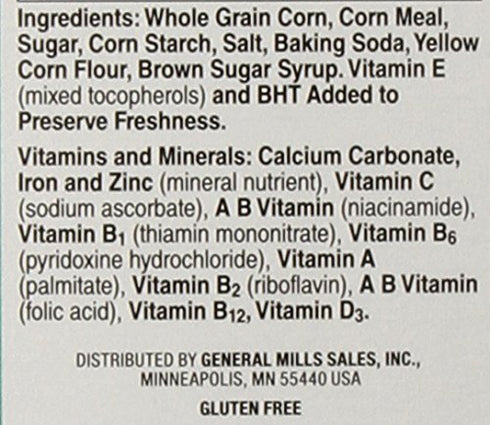 12 (Pack 4) Chex General Mills Cereals Gluten Free Cereal, Corn, Ounce
