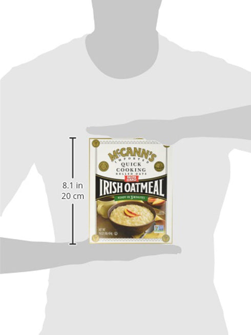 16-Ounce (Pack 6) McCANN'S Irish Oatmeal, Quick Cooking Rolled Oats, Boxes