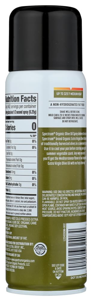 SPECTRUM NATURALS FILLBOSS (2x5 Oz) Spectrum Naturals Organic Extra Virgin Olive Oil Spray