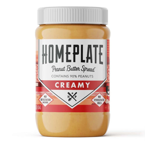 HomePlate Peanut Butter | Creamy | 1 Jar | Made in USA