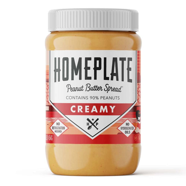 HomePlate Peanut Butter | Creamy | 1 Jar | Made in USA